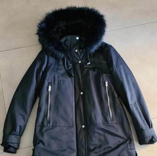 Зимняя куртка ZARA на меху с капюшоном -  Фото 3