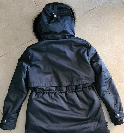 Зимняя куртка ZARA на меху с капюшоном -  Фото 1