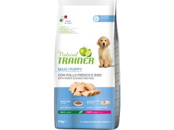 Сухой корм для щенков TRAINER Natural Puppy Maxi курица 12 кг (8015699006938)